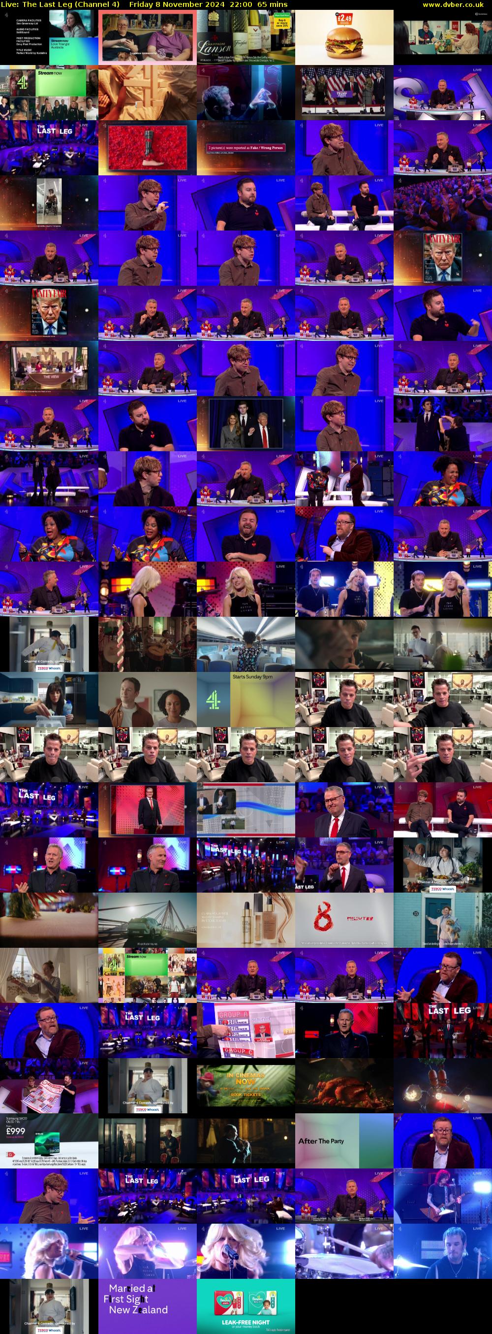 Live: The Last Leg (Channel 4) Friday 8 November 2024 22:00 - 23:05