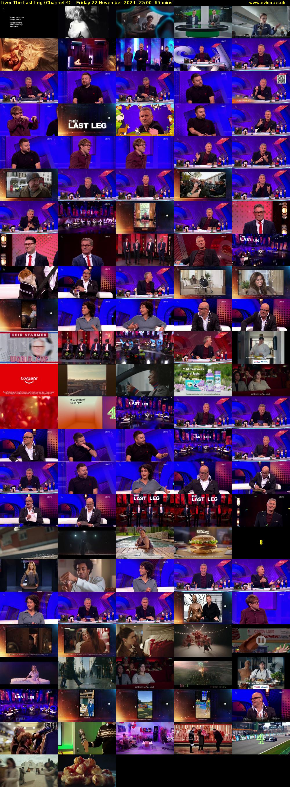 Live: The Last Leg (Channel 4) Friday 22 November 2024 22:00 - 23:05