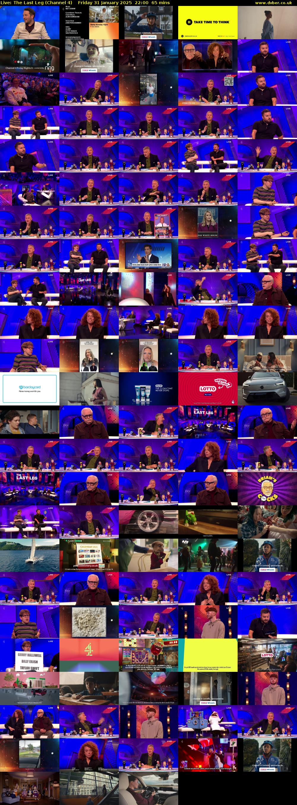 Live: The Last Leg (Channel 4) Friday 31 January 2025 22:00 - 23:05