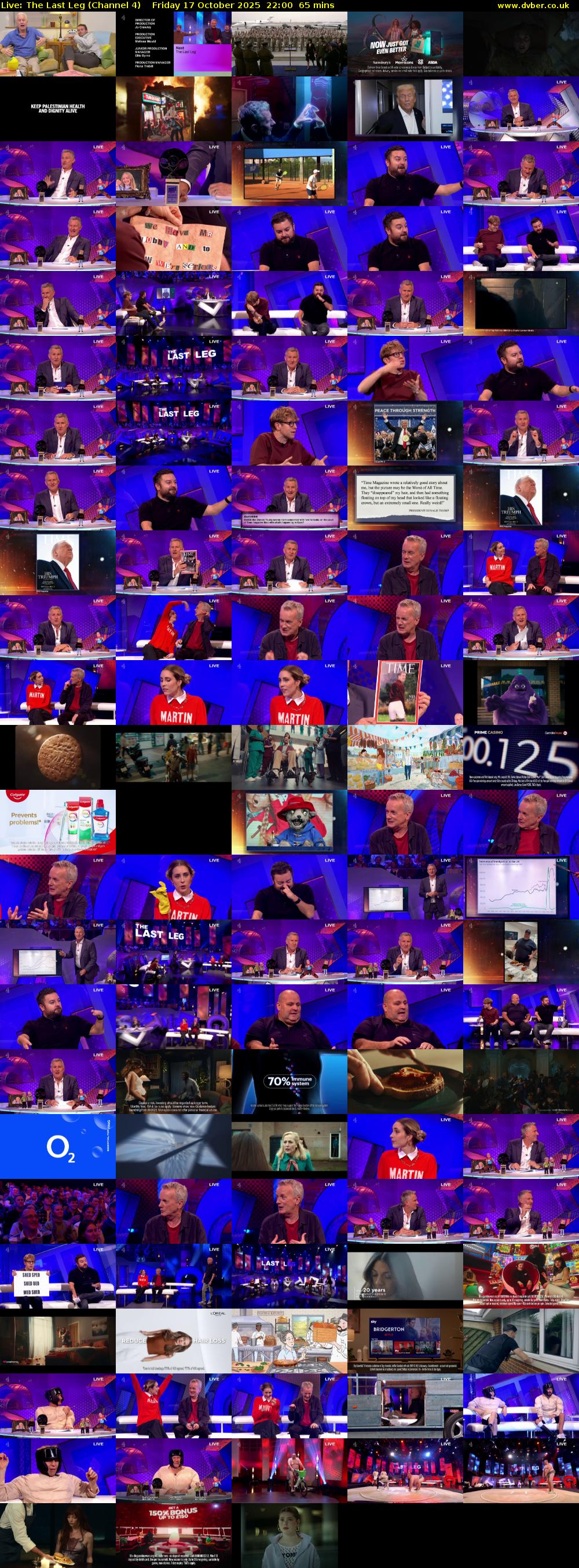Live: The Last Leg (Channel 4) Friday 17 October 2025 22:00 - 23:05