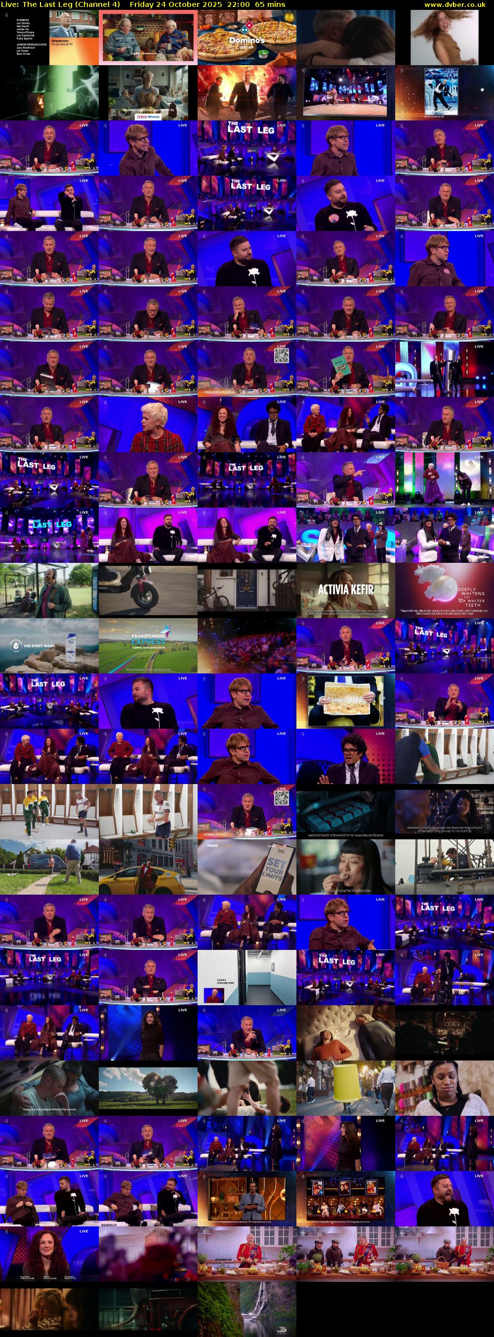 Live: The Last Leg (Channel 4) Friday 24 October 2025 22:00 - 23:05