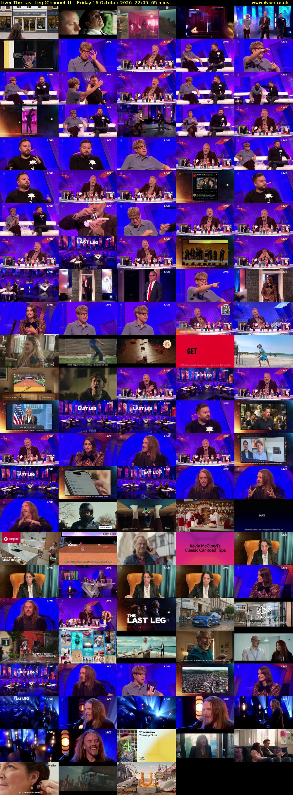 Live: The Last Leg (Channel 4) Friday 16 October 2026 22:05 - 23:10
