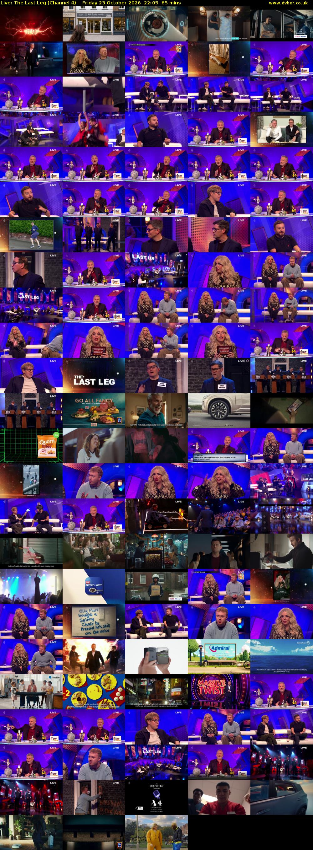 Live: The Last Leg (Channel 4) Friday 23 October 2026 22:05 - 23:10
