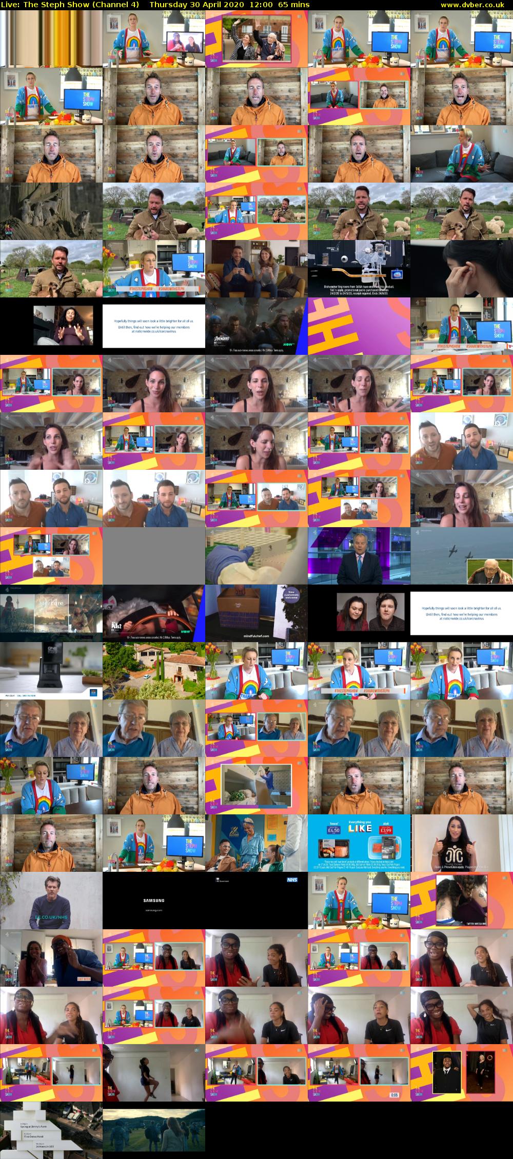 Live: The Steph Show (Channel 4) Thursday 30 April 2020 12:00 - 13:05