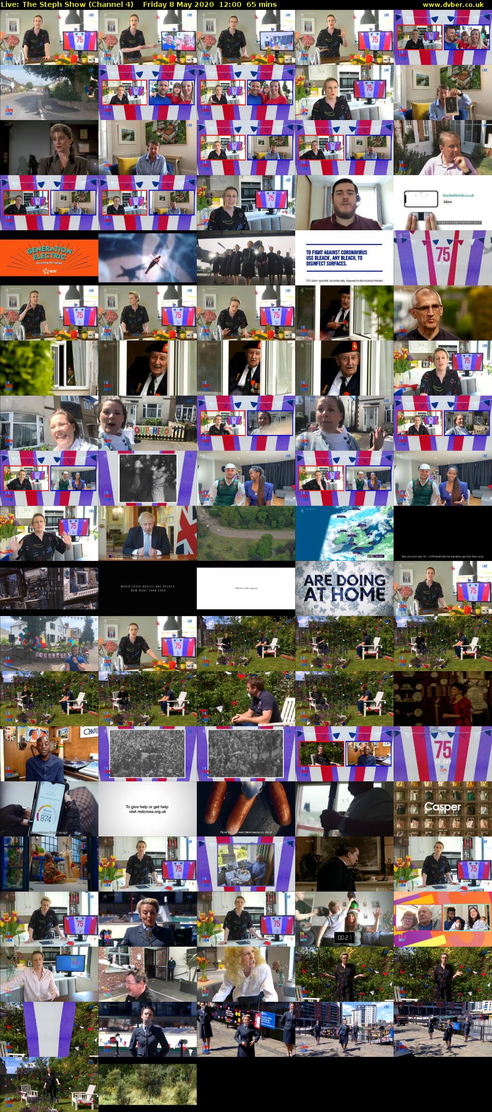 Live: The Steph Show (Channel 4) Friday 8 May 2020 12:00 - 13:05