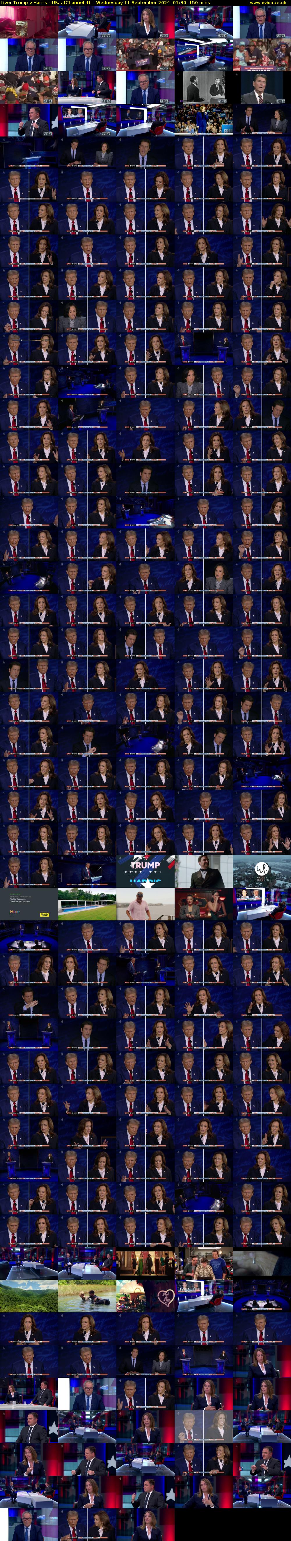 Live: Trump v Harris - US... (Channel 4) Wednesday 11 September 2024 01:30 - 04:00