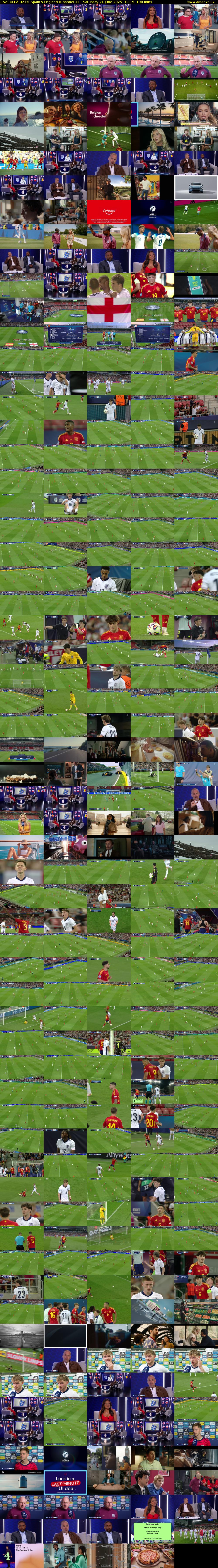 Live: UEFA U21s: Spain v England (Channel 4) Saturday 21 June 2025 19:15 - 22:25
