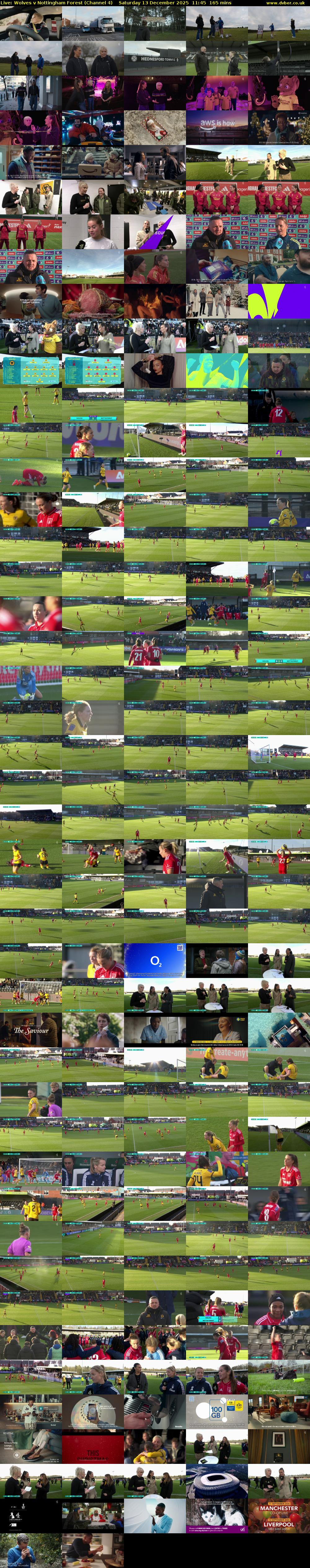 Live: Wolves v Nottingham Forest (Channel 4) Saturday 13 December 2025 11:45 - 14:30