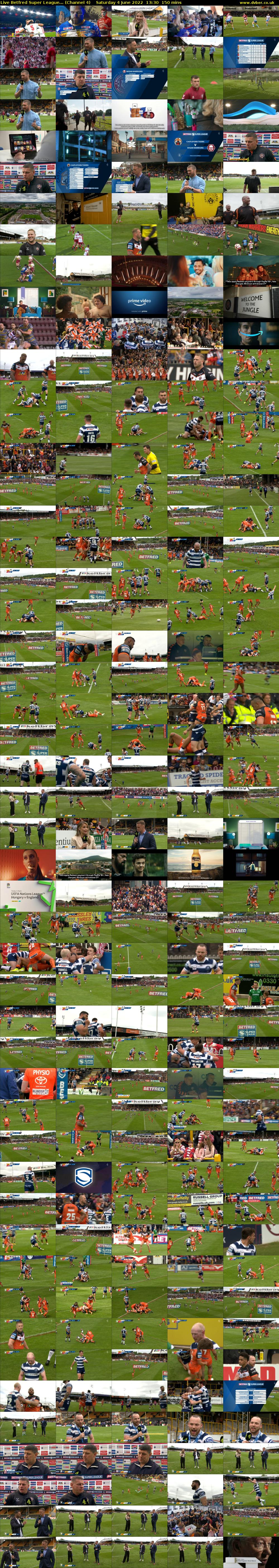 Live Betfred Super League... (Channel 4) Saturday 4 June 2022 13:30 - 16:00