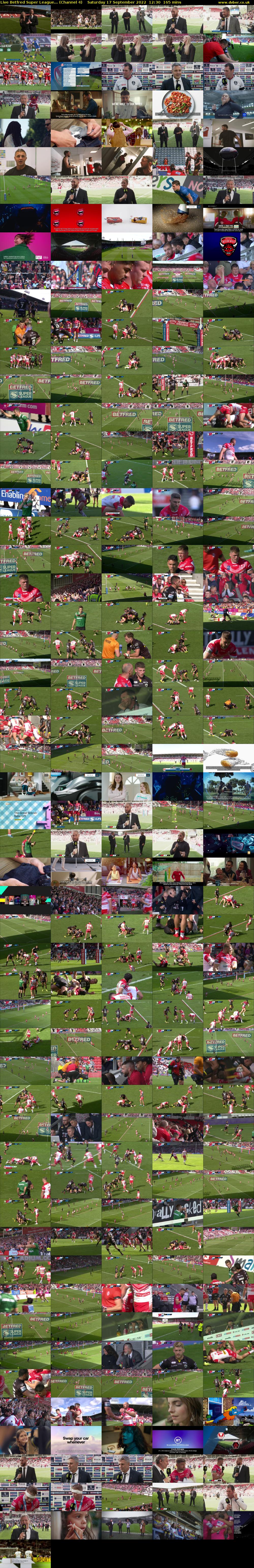 Live Betfred Super League... (Channel 4) Saturday 17 September 2022 12:30 - 15:15