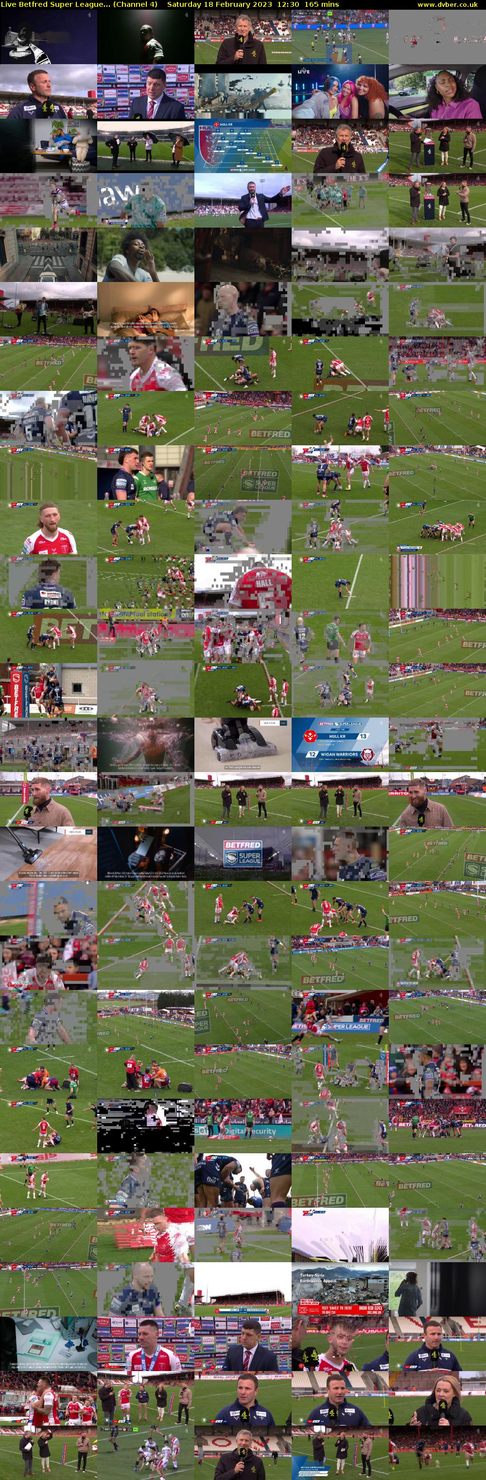 Live Betfred Super League... (Channel 4) Saturday 18 February 2023 12:30 - 15:15