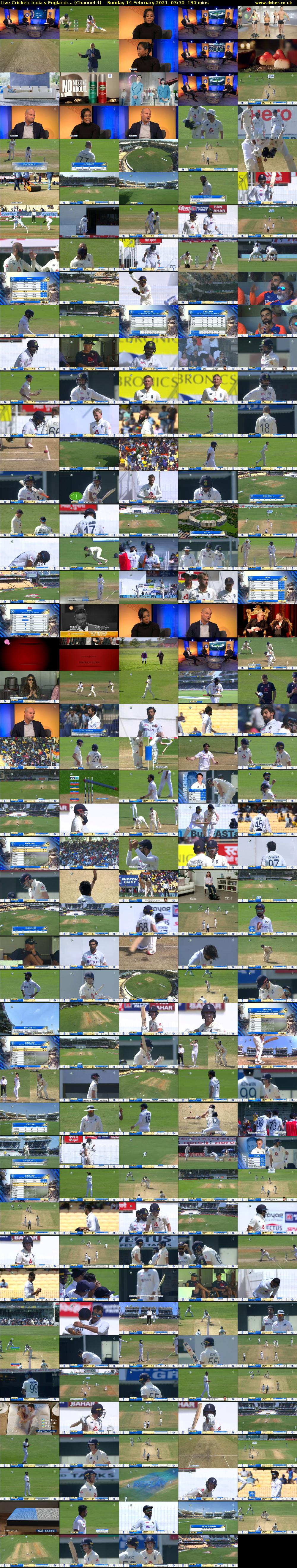 Live Cricket: India v England:... (Channel 4) Sunday 14 February 2021 03:50 - 06:00