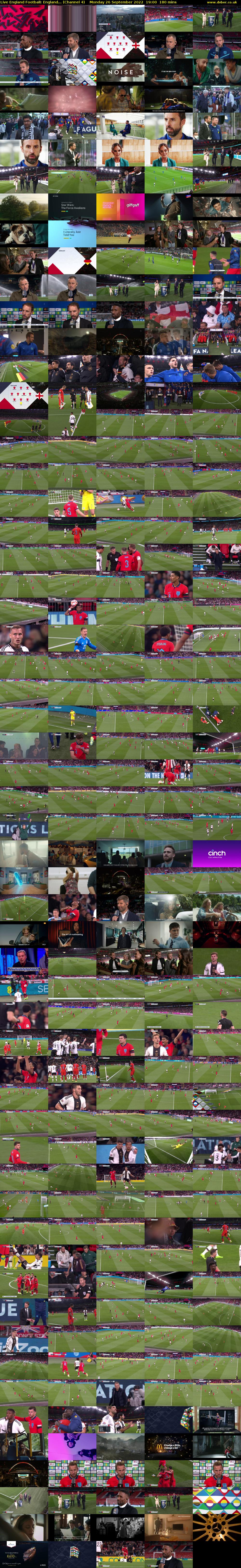 Live England Football: England... (Channel 4) Monday 26 September 2022 19:00 - 22:00
