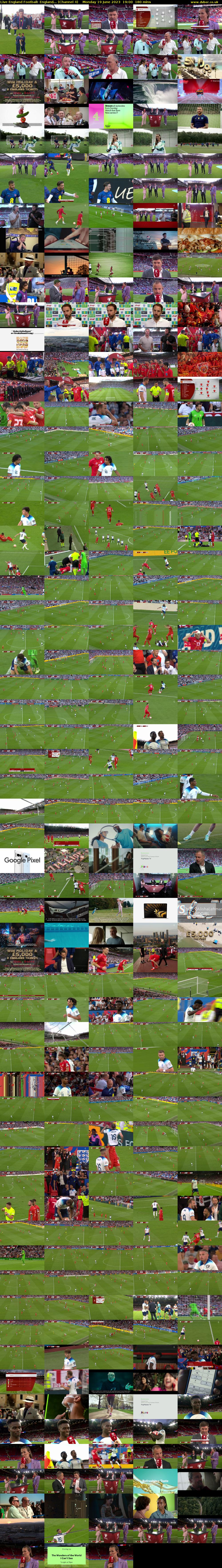 Live England Football: England... (Channel 4) Monday 19 June 2023 19:00 - 22:00
