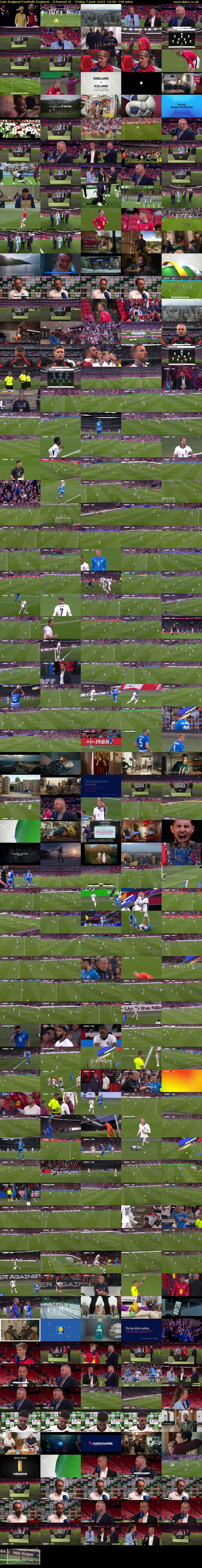 Live England Football: England... (Channel 4) Friday 7 June 2024 19:00 - 22:10