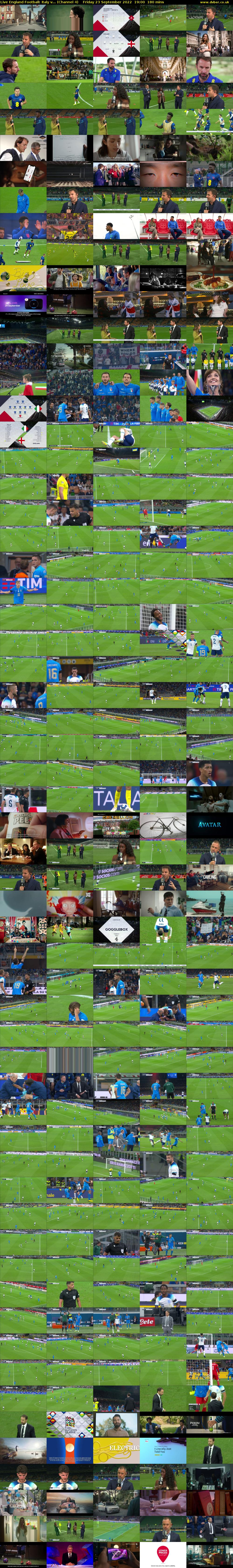 Live England Football: Italy v... (Channel 4) Friday 23 September 2022 19:00 - 22:00