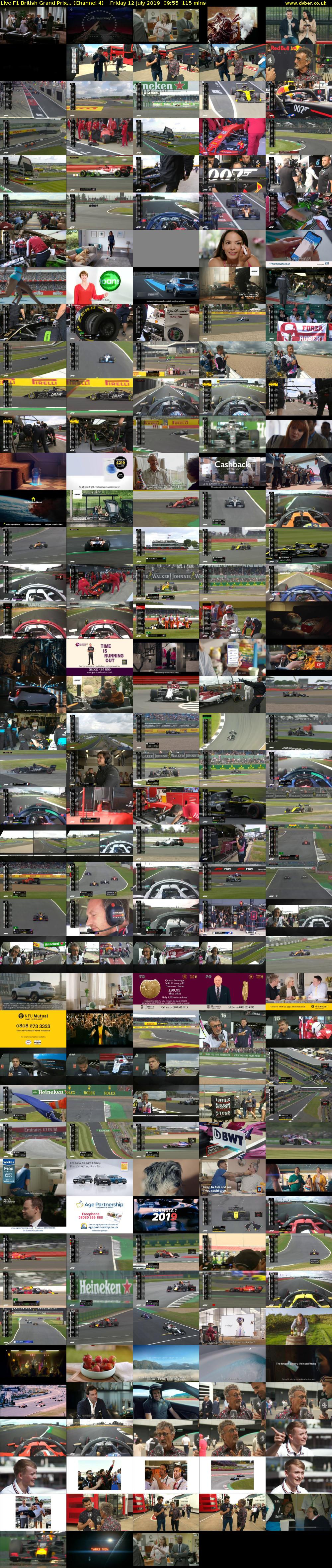 Live F1 British Grand Prix... (Channel 4) Friday 12 July 2019 09:55 - 11:50