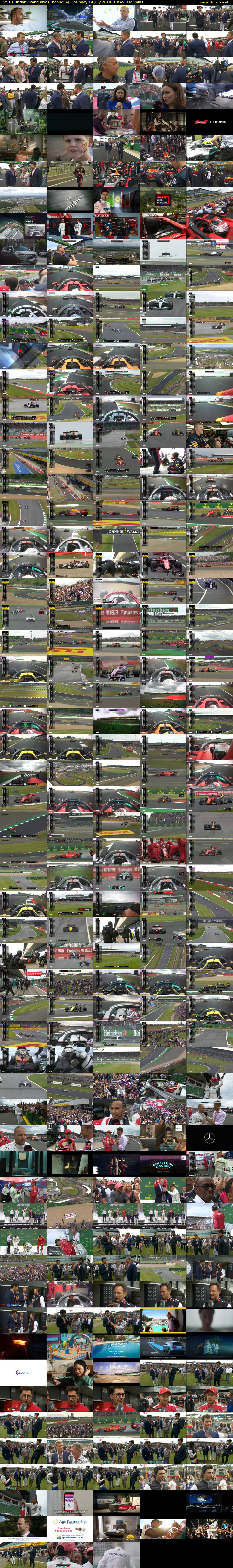 Live F1 British Grand Prix (Channel 4) Sunday 14 July 2019 13:45 - 16:30