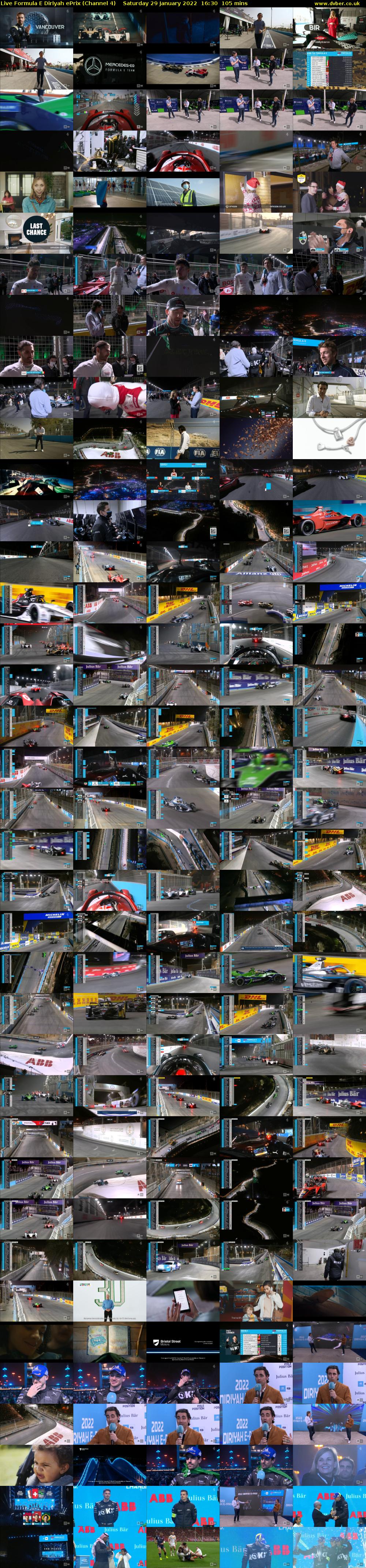 Live Formula E Diriyah ePrix (Channel 4) Saturday 29 January 2022 16:30 - 18:15
