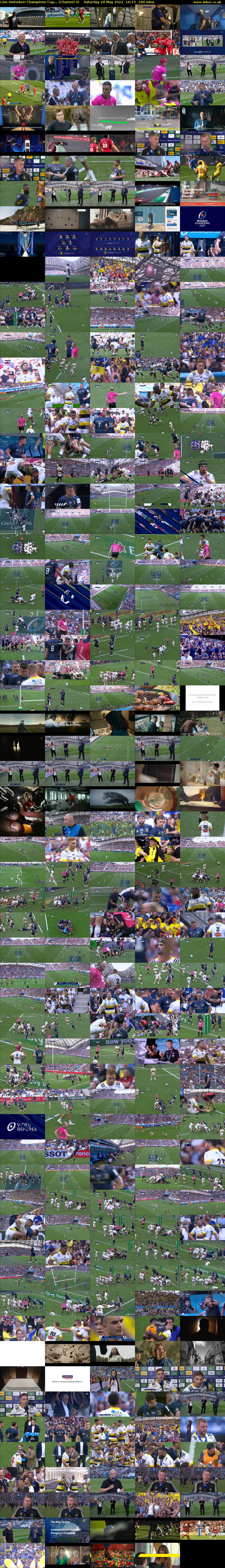 Live Heineken Champions Cup... (Channel 4) Saturday 28 May 2022 16:15 - 19:15