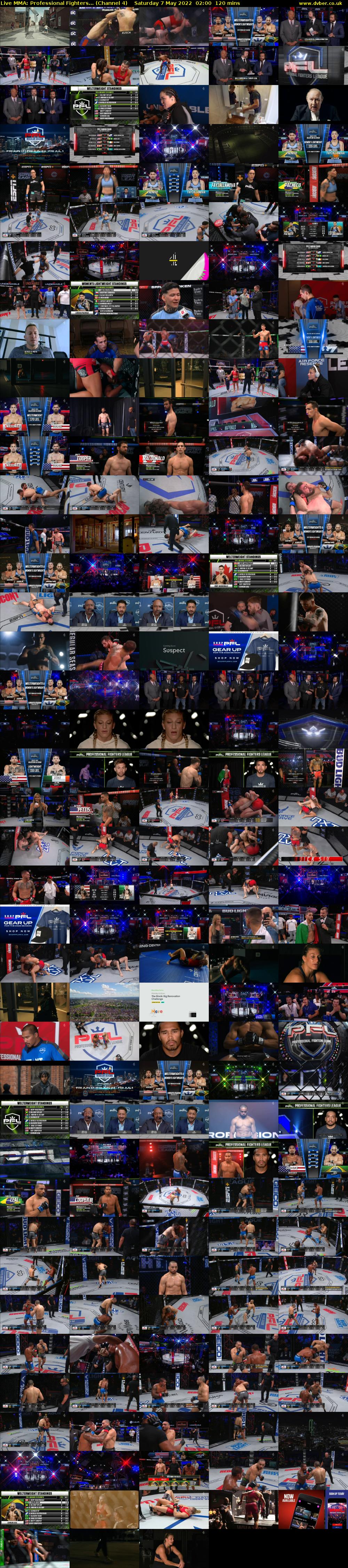 Live MMA: Professional Fighters... (Channel 4) Saturday 7 May 2022 02:00 - 04:00