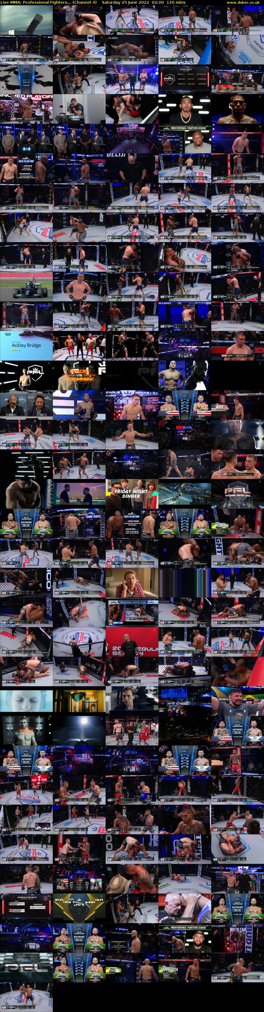Live MMA: Professional Fighters... (Channel 4) Saturday 25 June 2022 02:00 - 04:00