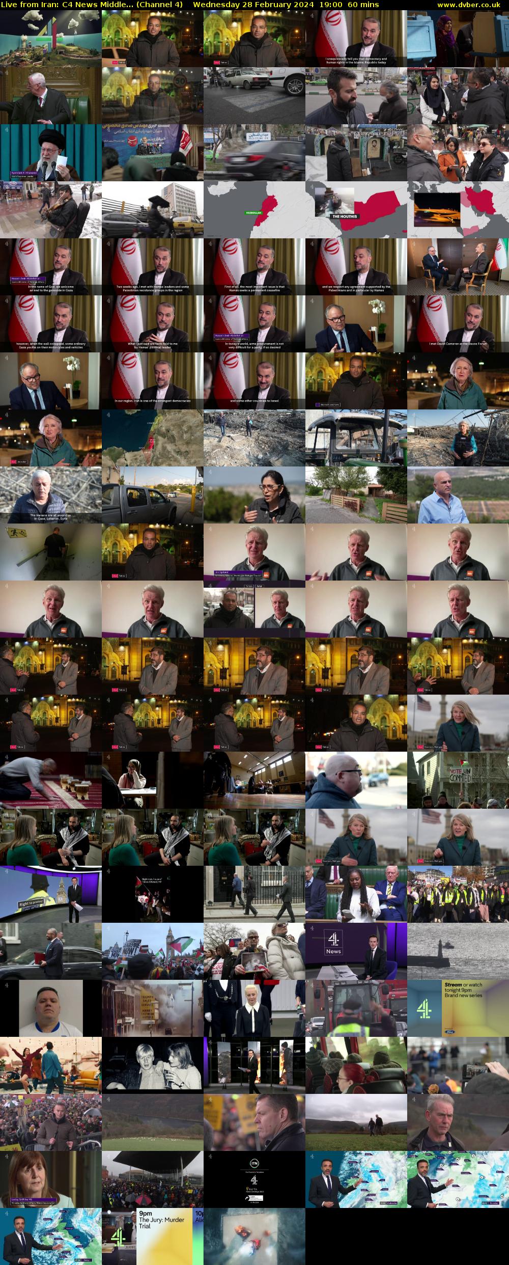 Live from Iran: C4 News Middle... (Channel 4) Wednesday 28 February 2024 19:00 - 20:00