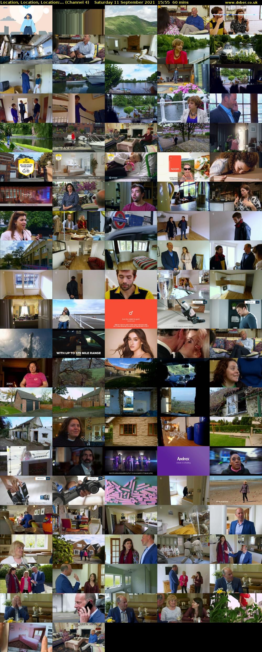 Location, Location, Location:... (Channel 4) Saturday 11 September 2021 15:55 - 16:55