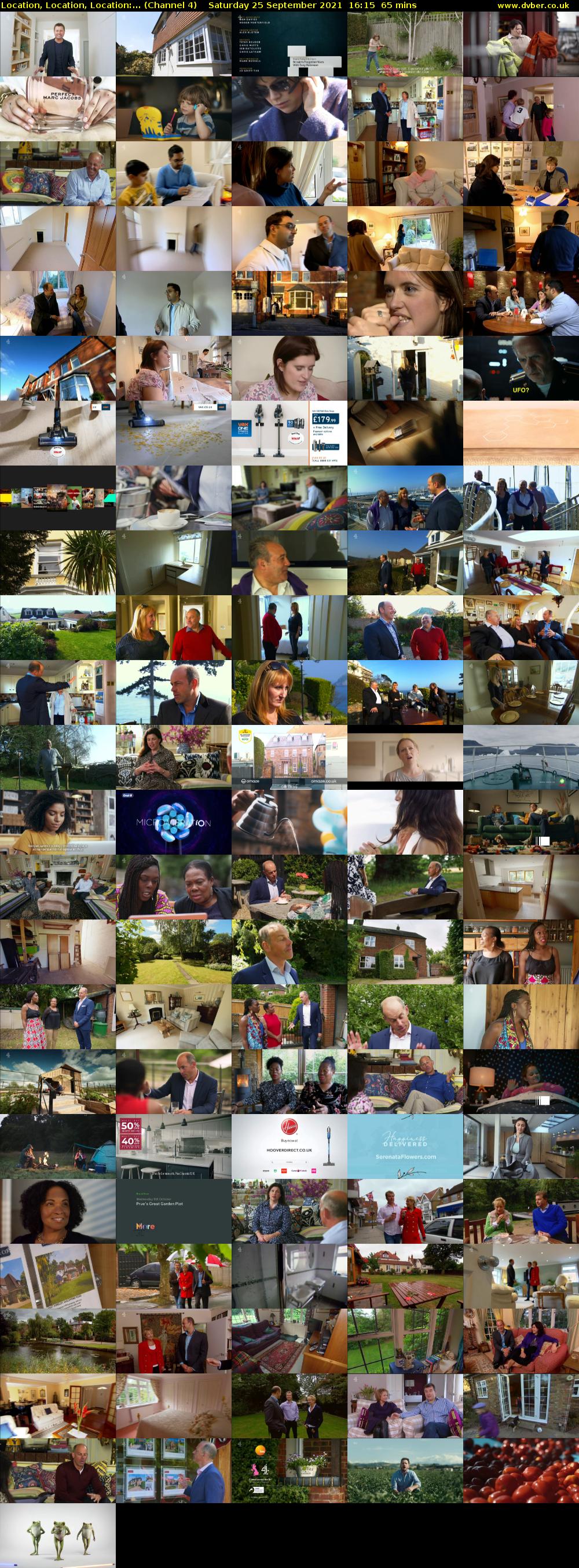 Location, Location, Location:... (Channel 4) Saturday 25 September 2021 16:15 - 17:20