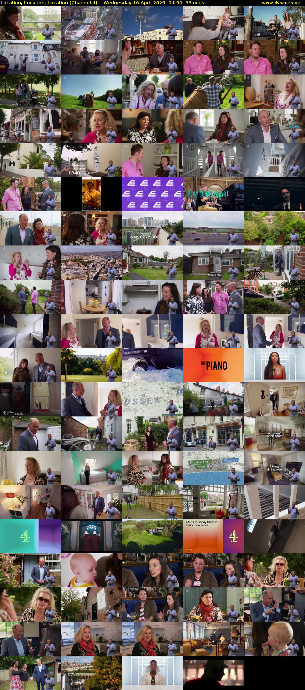 Location, Location, Location (Channel 4) Wednesday 16 April 2025 04:50 - 05:45