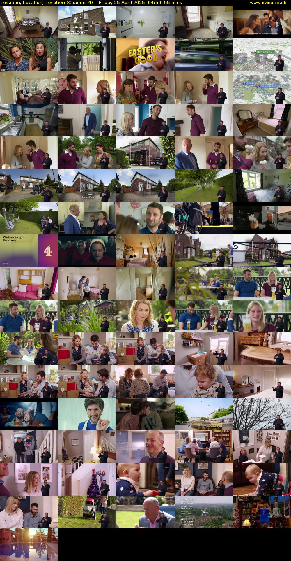 Location, Location, Location (Channel 4) Friday 25 April 2025 04:50 - 05:45