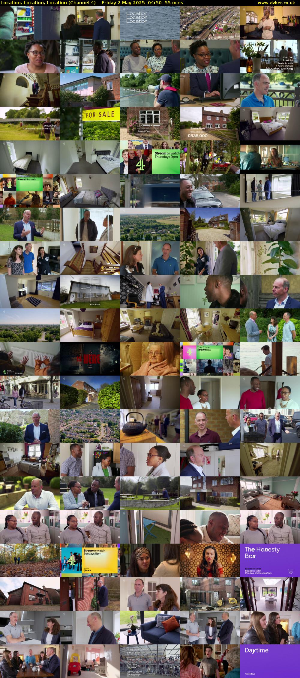 Location, Location, Location (Channel 4) Friday 2 May 2025 04:50 - 05:45
