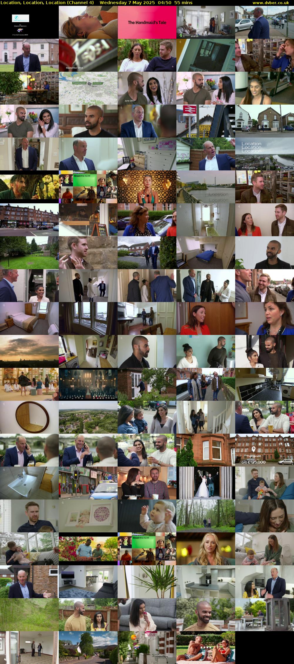 Location, Location, Location (Channel 4) Wednesday 7 May 2025 04:50 - 05:45