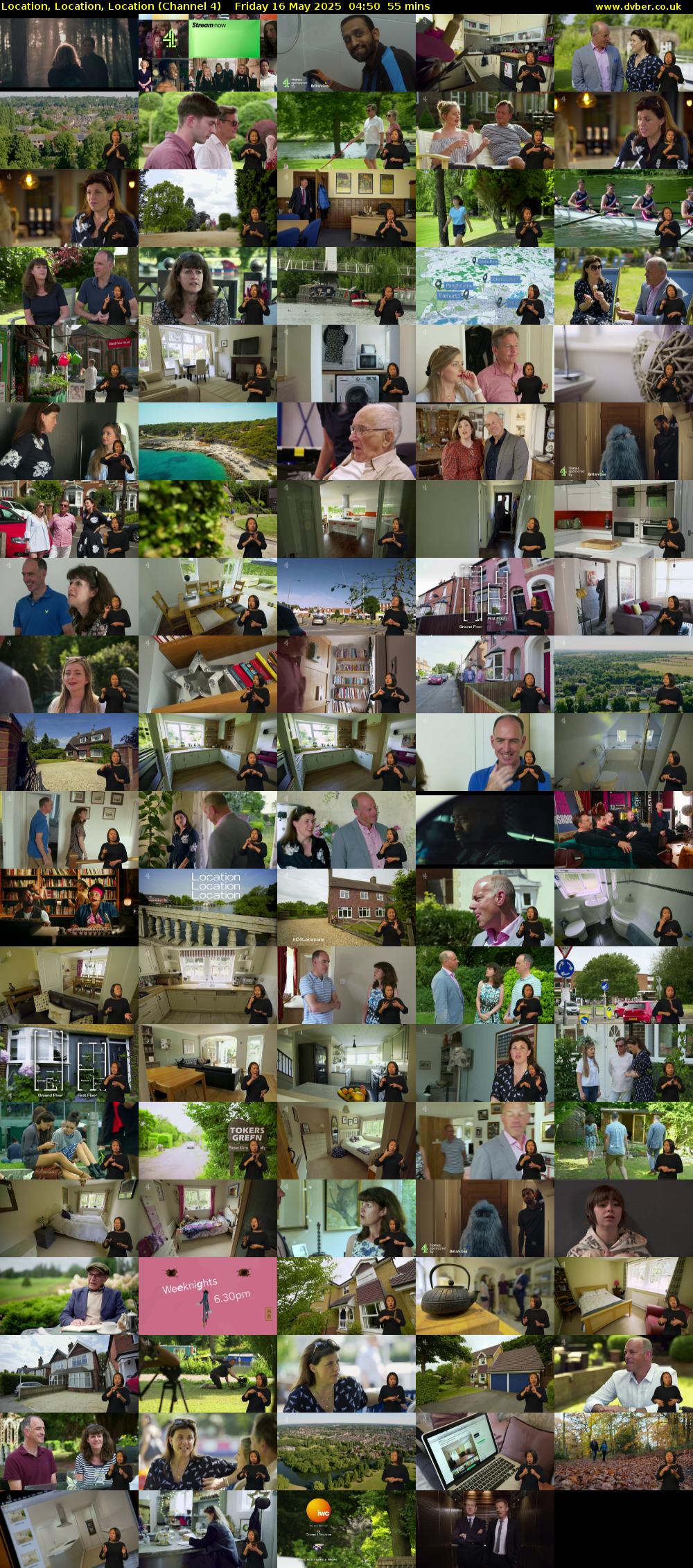 Location, Location, Location (Channel 4) Friday 16 May 2025 04:50 - 05:45