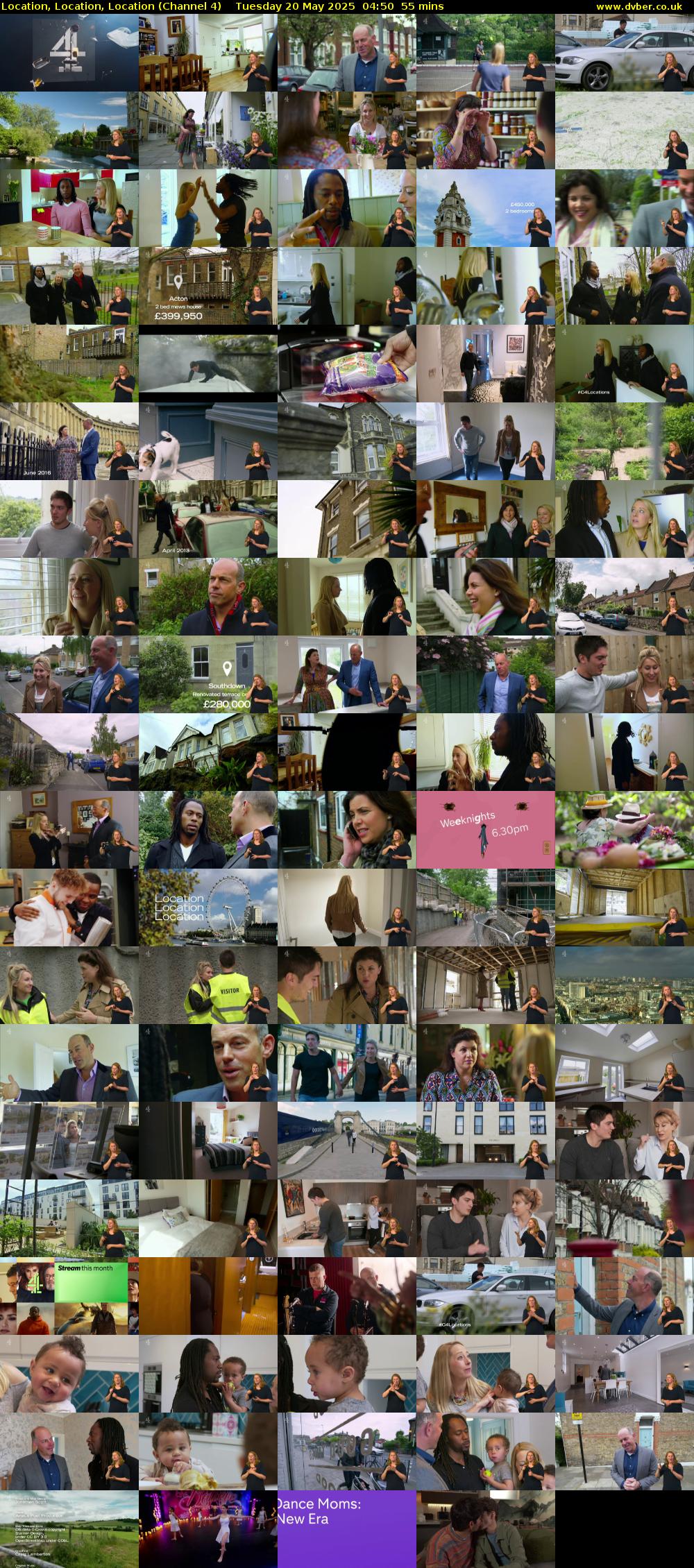 Location, Location, Location (Channel 4) Tuesday 20 May 2025 04:50 - 05:45