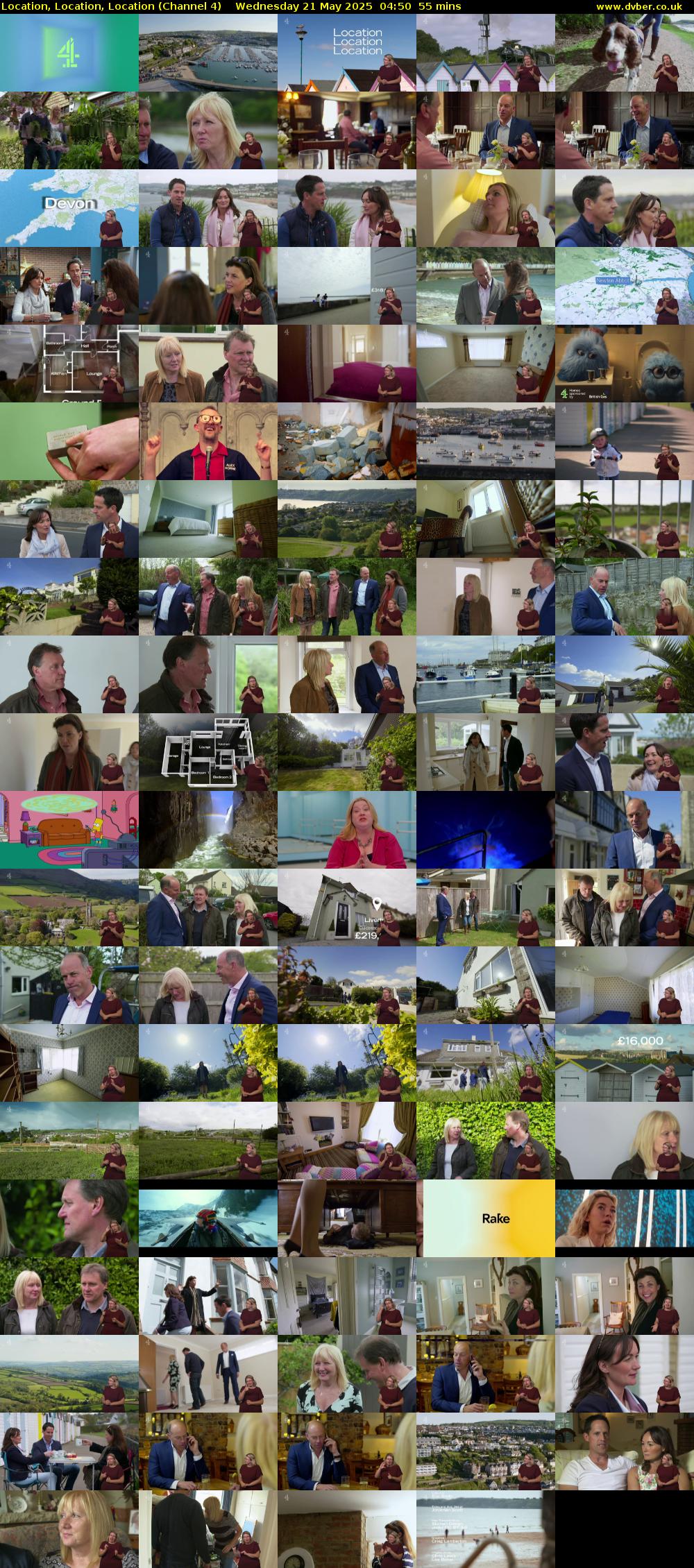 Location, Location, Location (Channel 4) Wednesday 21 May 2025 04:50 - 05:45