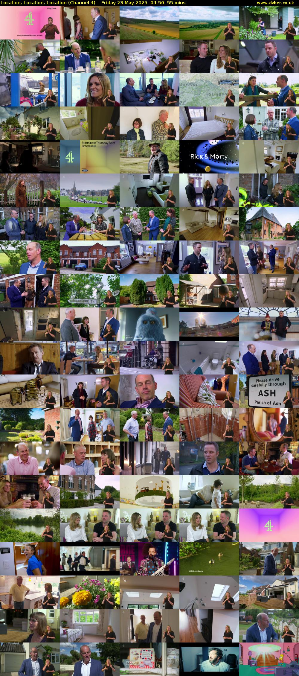 Location, Location, Location (Channel 4) Friday 23 May 2025 04:50 - 05:45