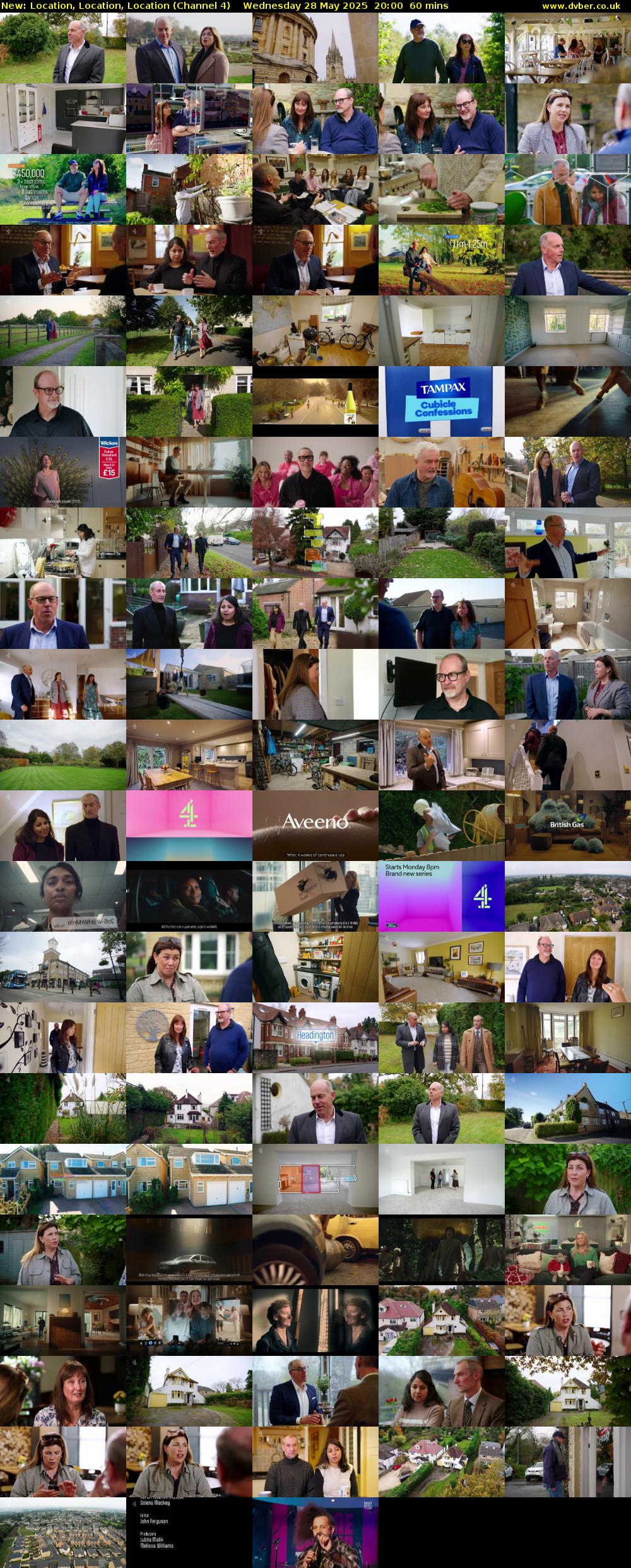 Location, Location, Location (Channel 4) Wednesday 28 May 2025 20:00 - 21:00