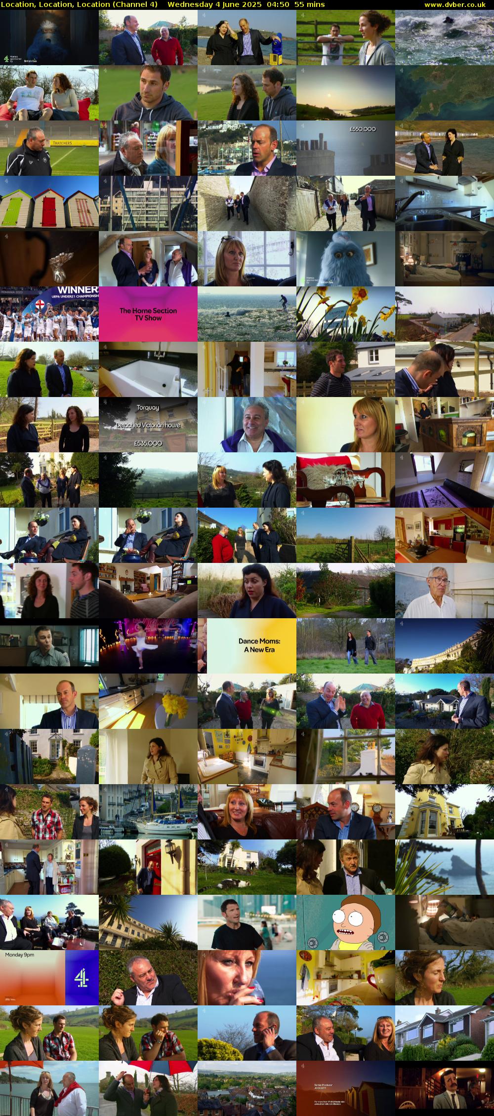 Location, Location, Location (Channel 4) Wednesday 4 June 2025 04:50 - 05:45