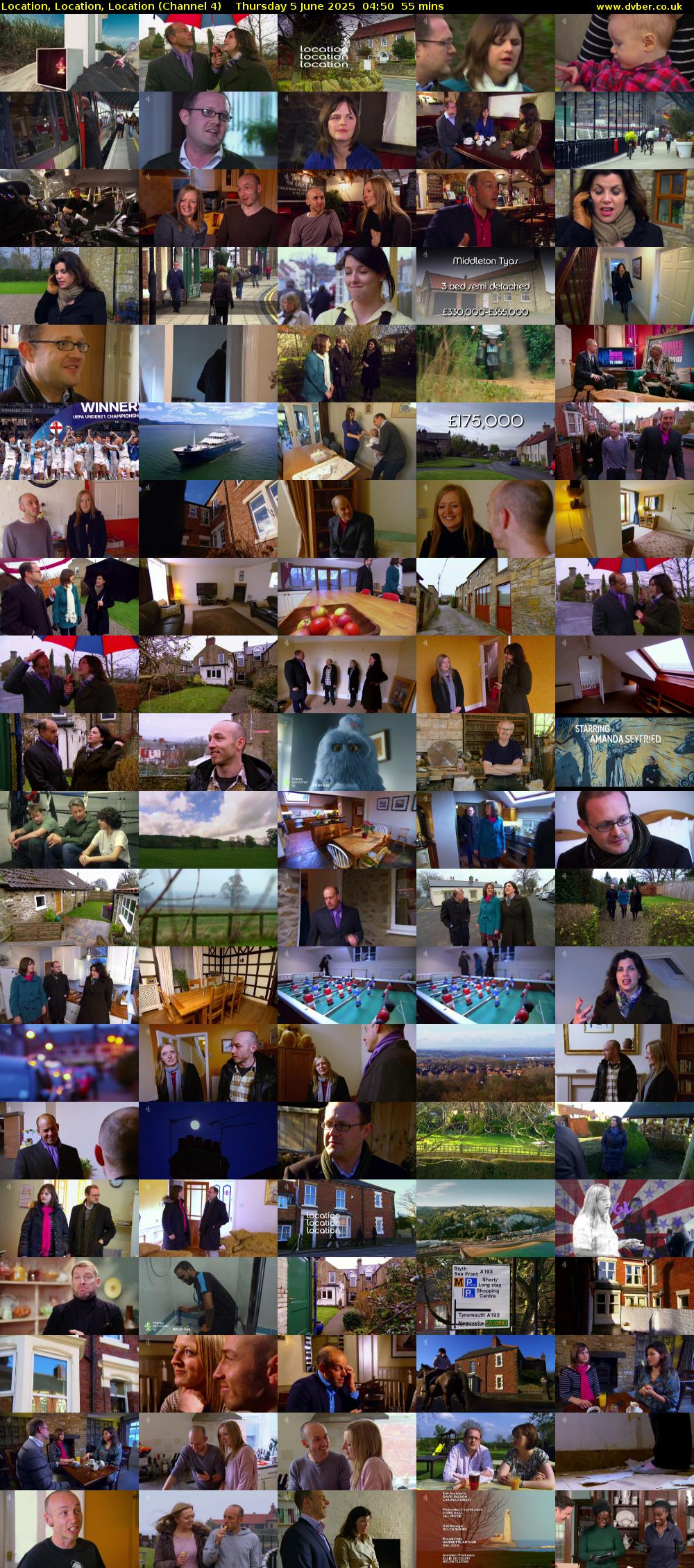 Location, Location, Location (Channel 4) Thursday 5 June 2025 04:50 - 05:45