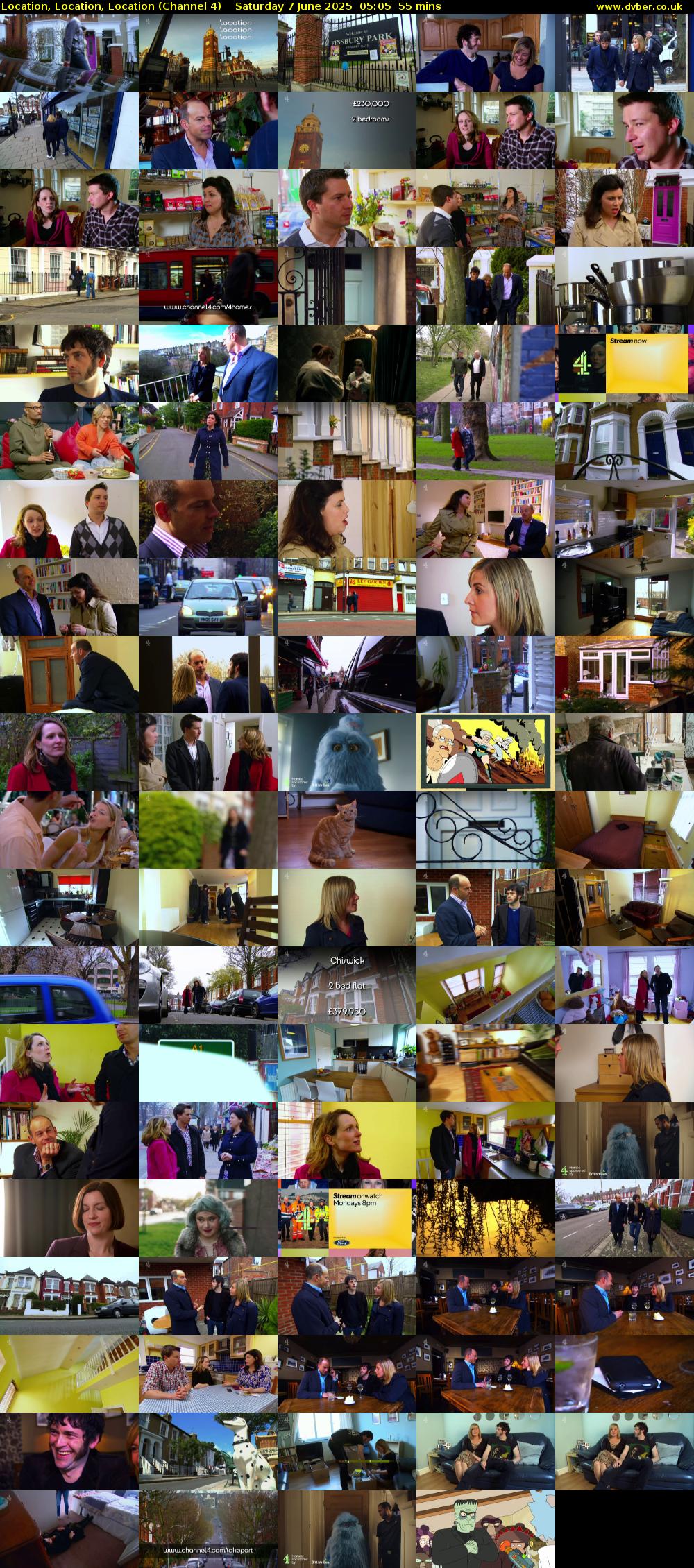Location, Location, Location (Channel 4) Saturday 7 June 2025 05:05 - 06:00