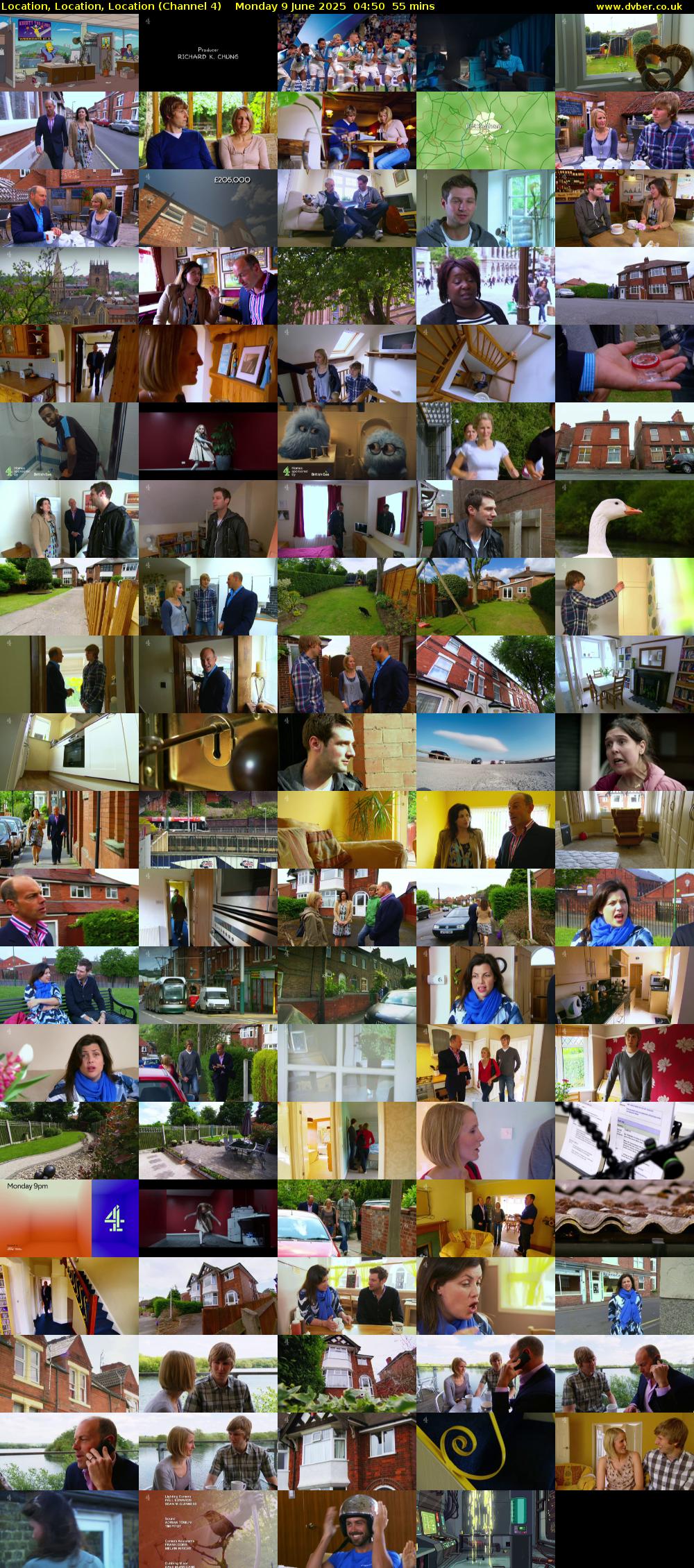 Location, Location, Location (Channel 4) Monday 9 June 2025 04:50 - 05:45