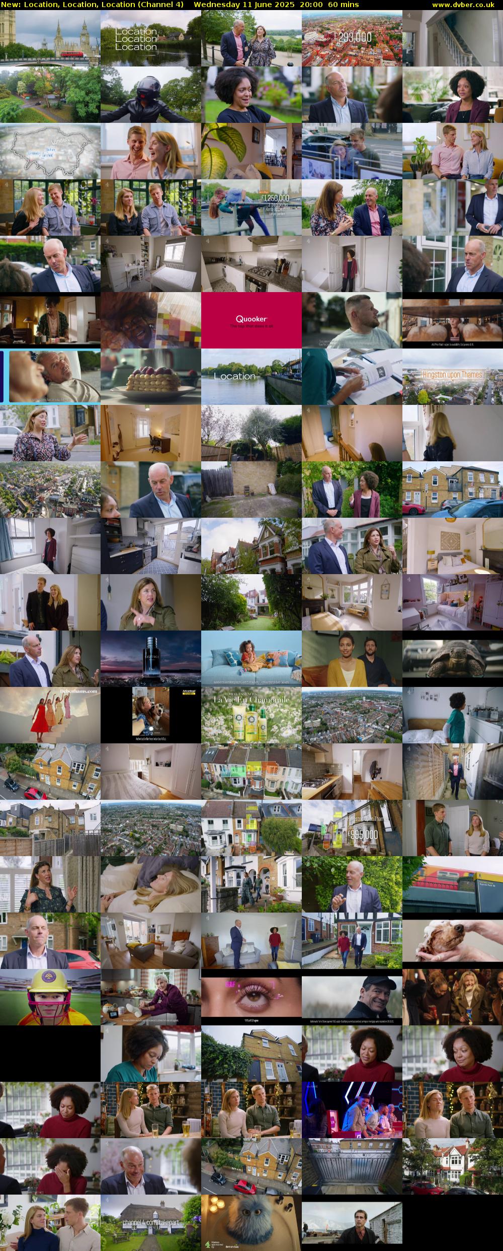 Location, Location, Location (Channel 4) Wednesday 11 June 2025 20:00 - 21:00