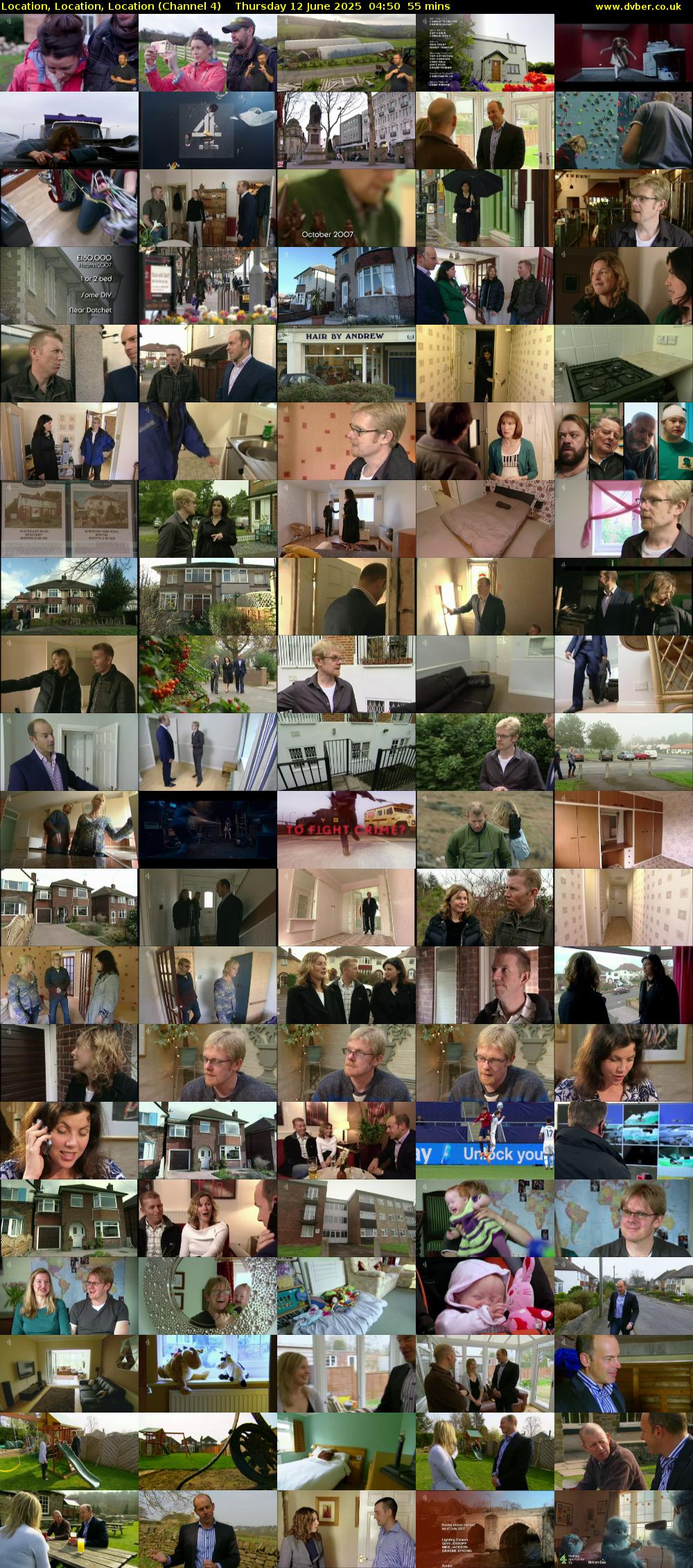 Location, Location, Location (Channel 4) Thursday 12 June 2025 04:50 - 05:45