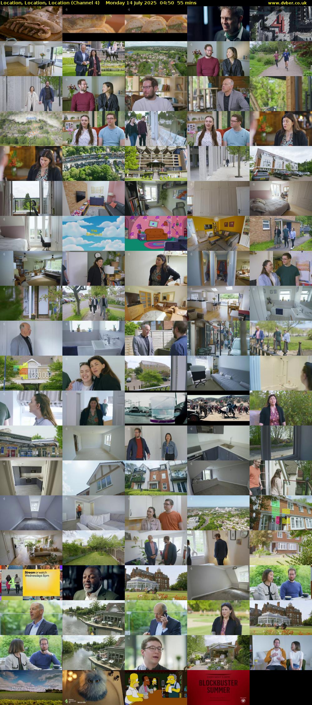 Location, Location, Location (Channel 4) Monday 14 July 2025 04:50 - 05:45