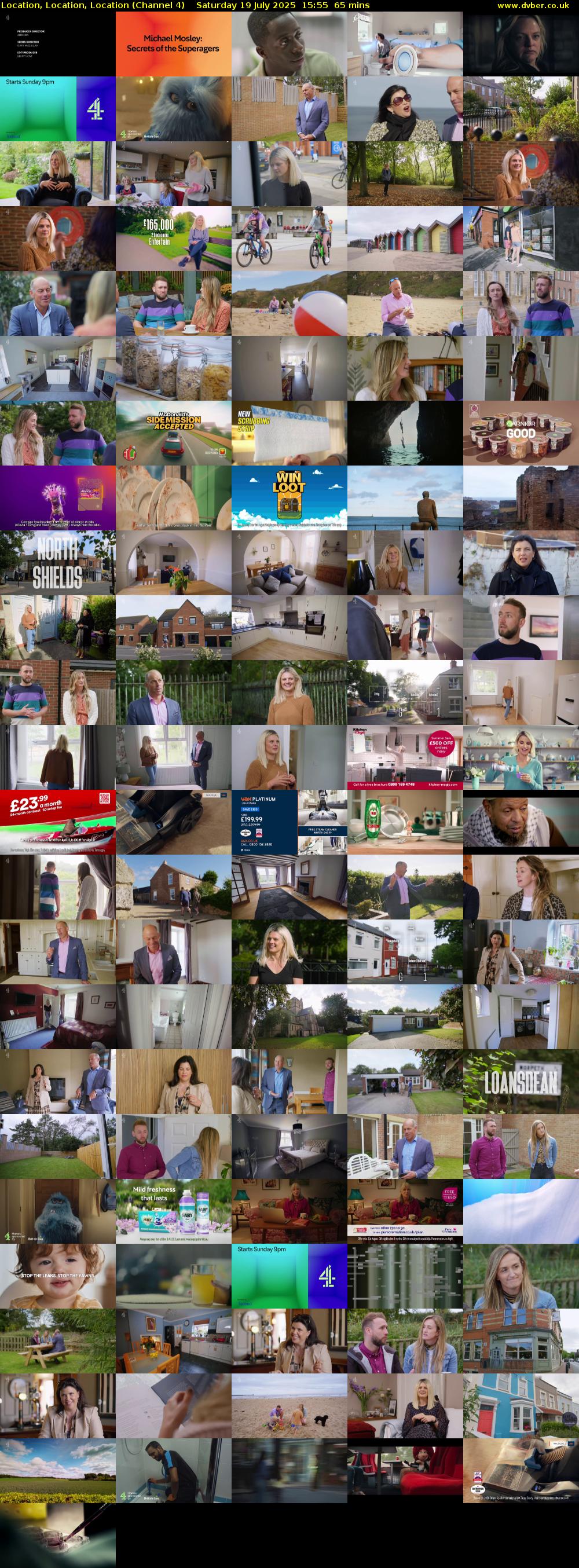 Location, Location, Location (Channel 4) Saturday 19 July 2025 15:55 - 17:00
