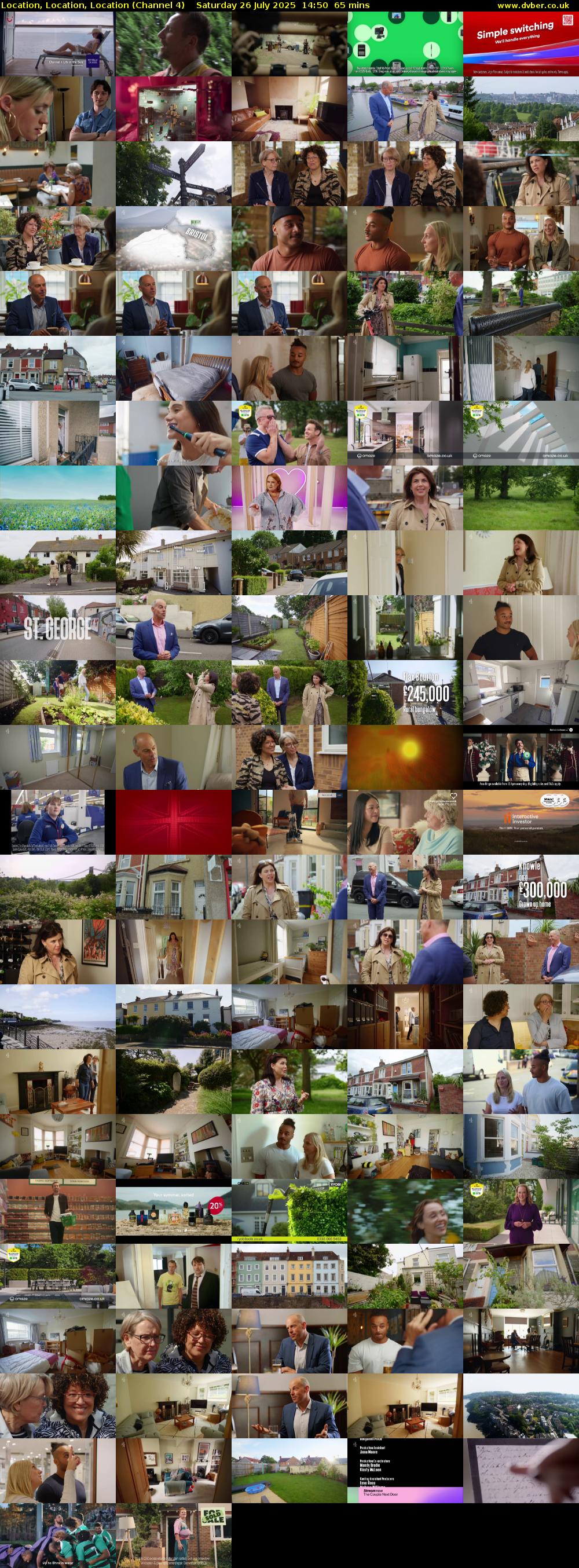 Location, Location, Location (Channel 4) Saturday 26 July 2025 14:50 - 15:55