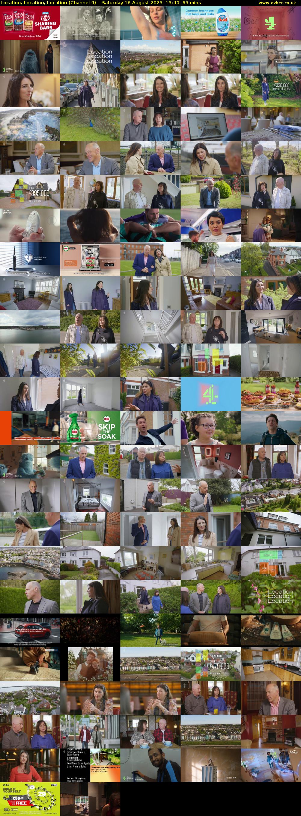 Location, Location, Location (Channel 4) Saturday 16 August 2025 15:40 - 16:45