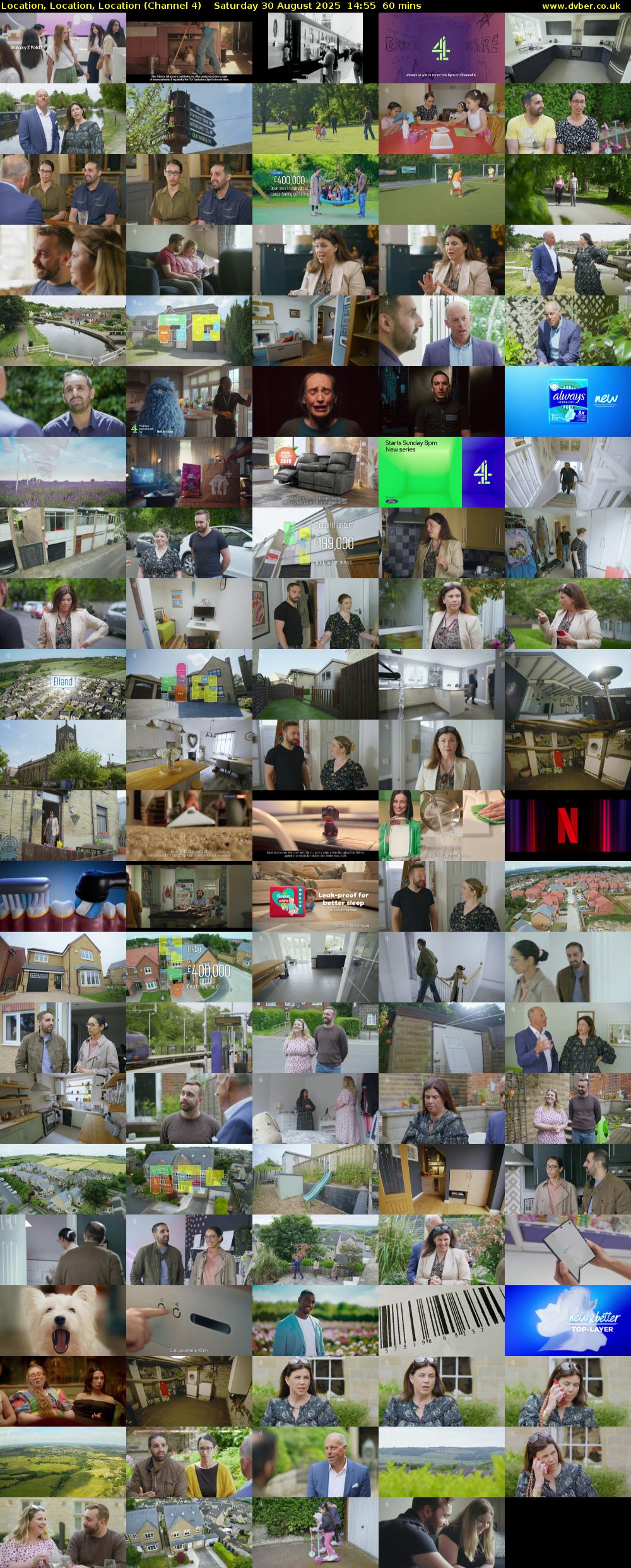 Location, Location, Location (Channel 4) Saturday 30 August 2025 14:55 - 15:55