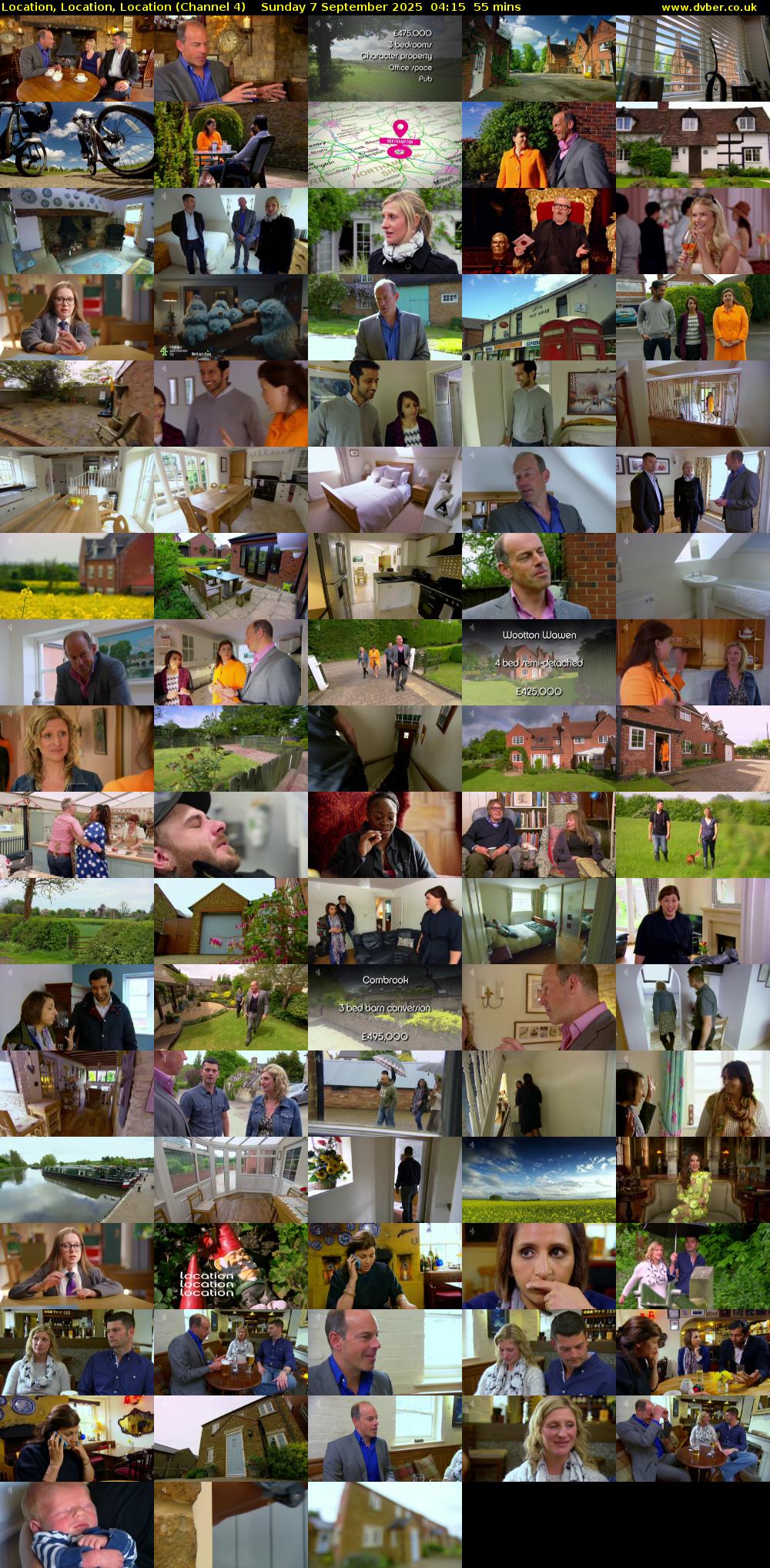 Location, Location, Location (Channel 4) Sunday 7 September 2025 04:15 - 05:10
